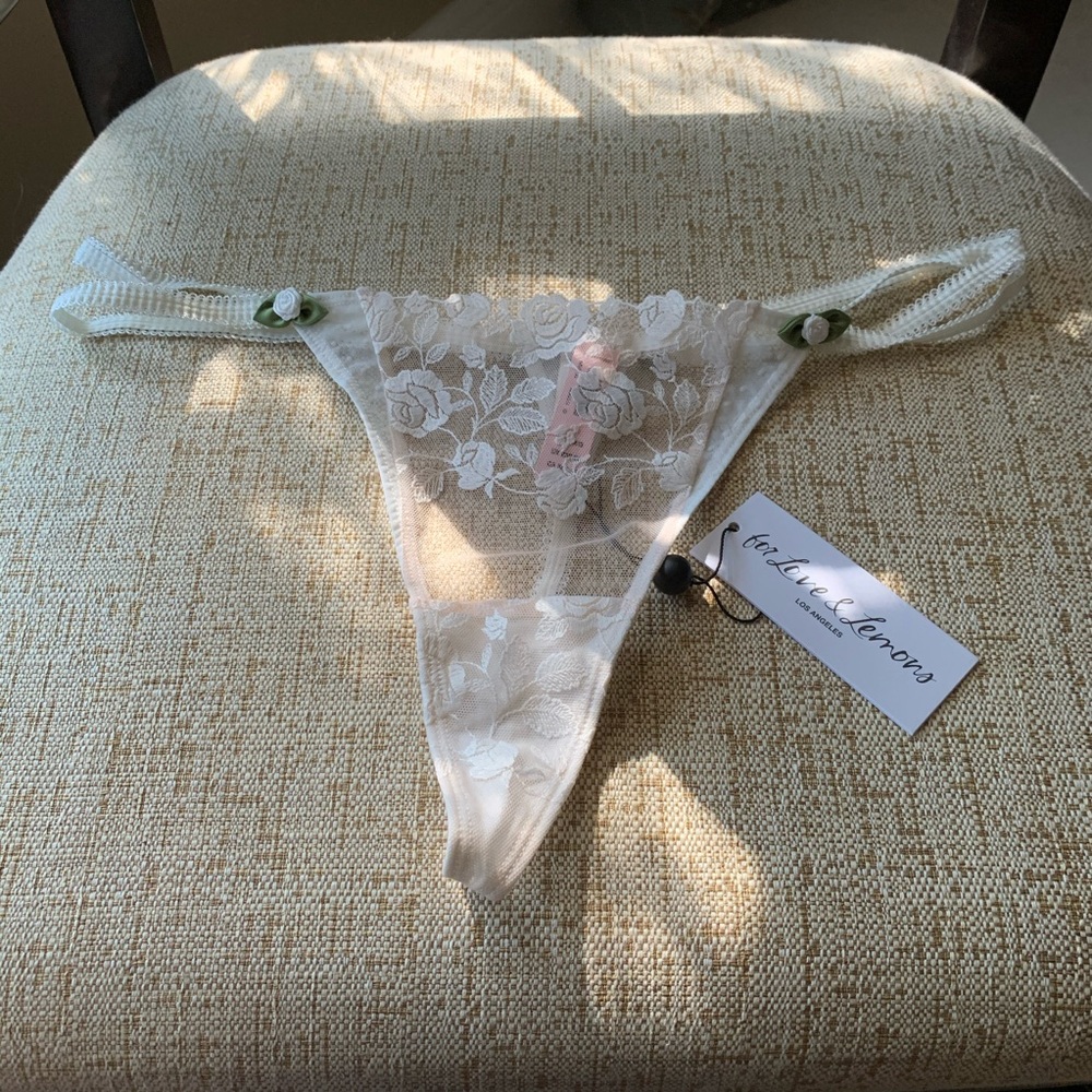For Love & Lemons Victoria’s Secret Thong White